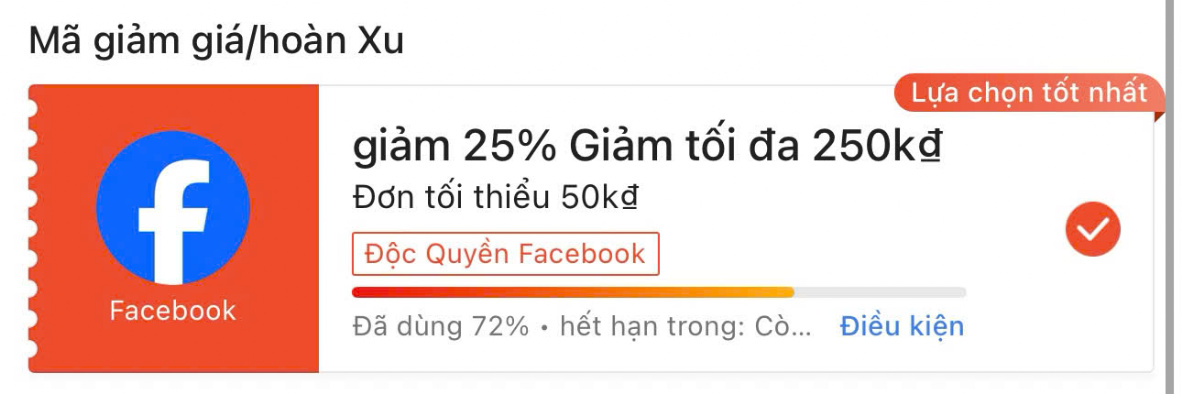 Voucher giảm giá Shopee